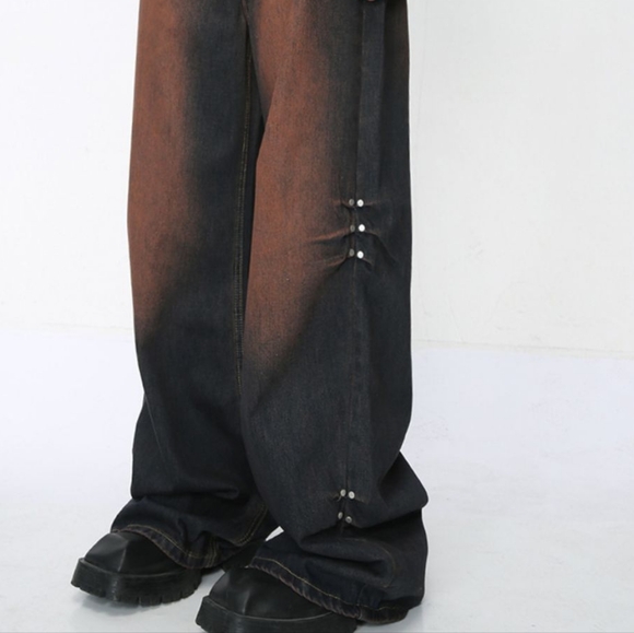 Men's Trendy Wide Leg Jeans - Picture 7 of 12